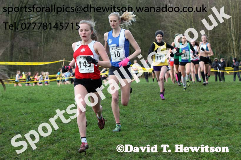 Womens under-17 Northern Cross Country Champs., Witton Park, Blackburn. Photo: David T. Hewitson/Sports for All Pics